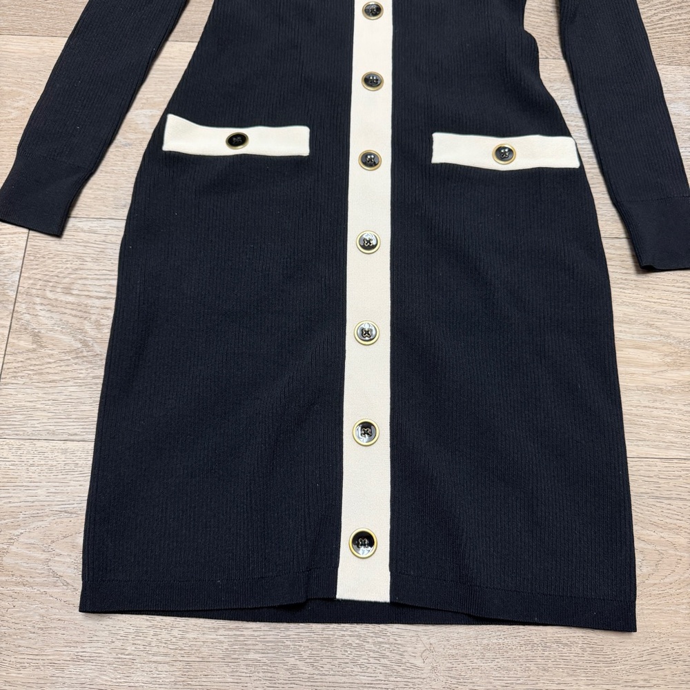 J.Crew Contrast mini sweater-dress in Supersculpt yarn Size XS - Picture 5 of 16